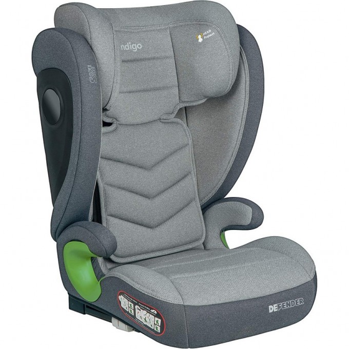 Автокресло INDIGO DEFENDER ISOFIX (15-36 кг) / светло-серый 4627183289433