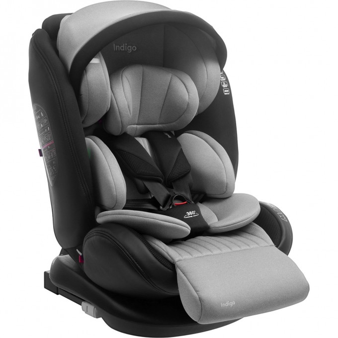 Автокресло INDIGO MAX-X ISOFIX 0+1+2+3 (0-36 кг) / серый 4627183289662