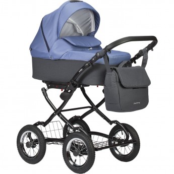 Коляска INDIGO CHARLOTTE SITY CLASSIC 12" 2 в 1 / Cs 06 (т.серый+сине-серый) Коляска INDIGO CHARLOTTE SITY CLASSIC 12" 2 в 1 / Cs 06 (т.серый+сине-серый)