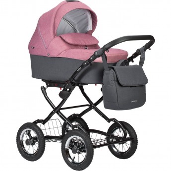 Коляска INDIGO CHARLOTTE SITY CLASSIC 12" 2 в 1 / Cs 07 (т.серый+т.розовый) Коляска INDIGO CHARLOTTE SITY CLASSIC 12" 2 в 1 / Cs 07 (т.серый+т.розовый)
