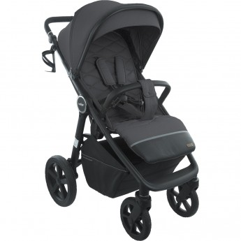 Коляска прогулочная INDIGO BABY CORSA всесезонная складная, графит