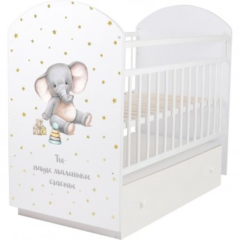 Кровать детская INDIGO My Sleepy белый слоник Кровать детская INDIGO My Sleepy белый слоник
